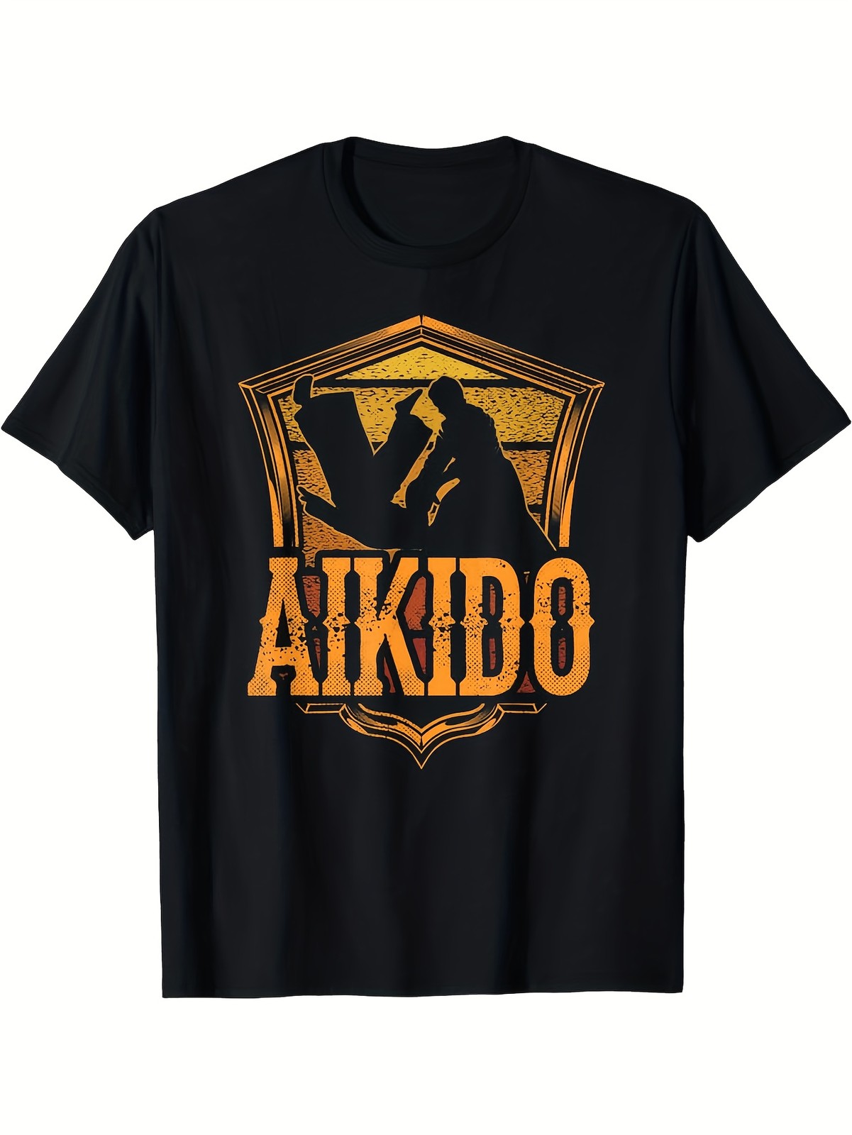 Men&rsquo;S Aikido Martial Arts Fighter Training T-Shirt | Heavyweight Tee