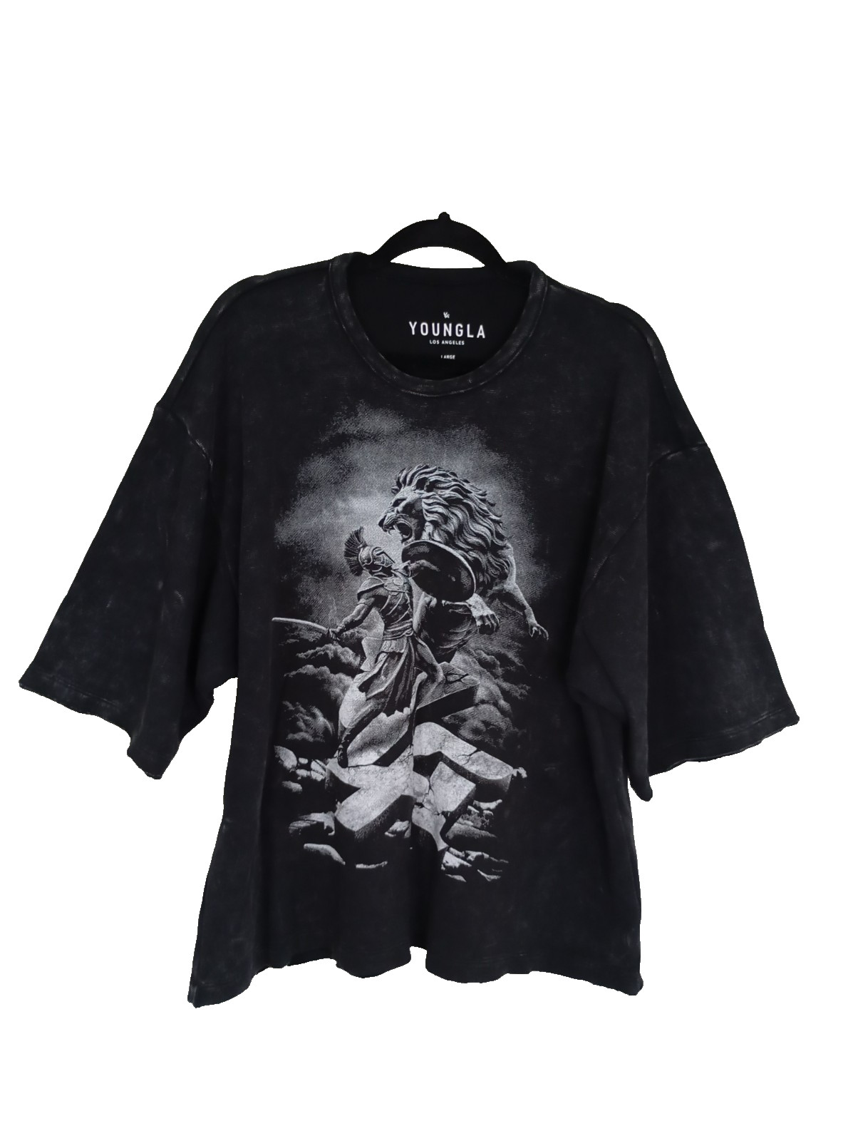 Youngla Los Angeles Size L Black T Shirt MensPrinted t shirt