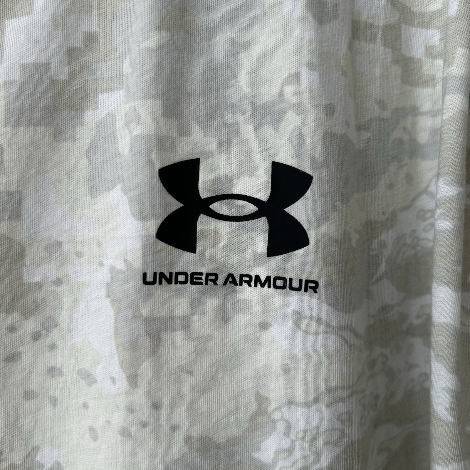 Under Armour 4XL Camo T Shirt Mens Beige Desert Digital Camo Loose Fit Tee