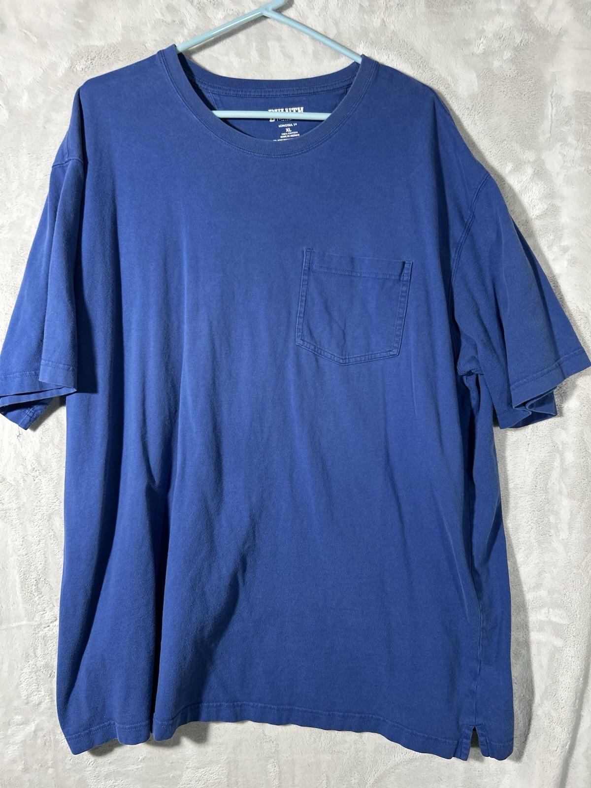 Duluth Trading Co. Pocket Longtail T-Shirt Blue in Color Size 2XL