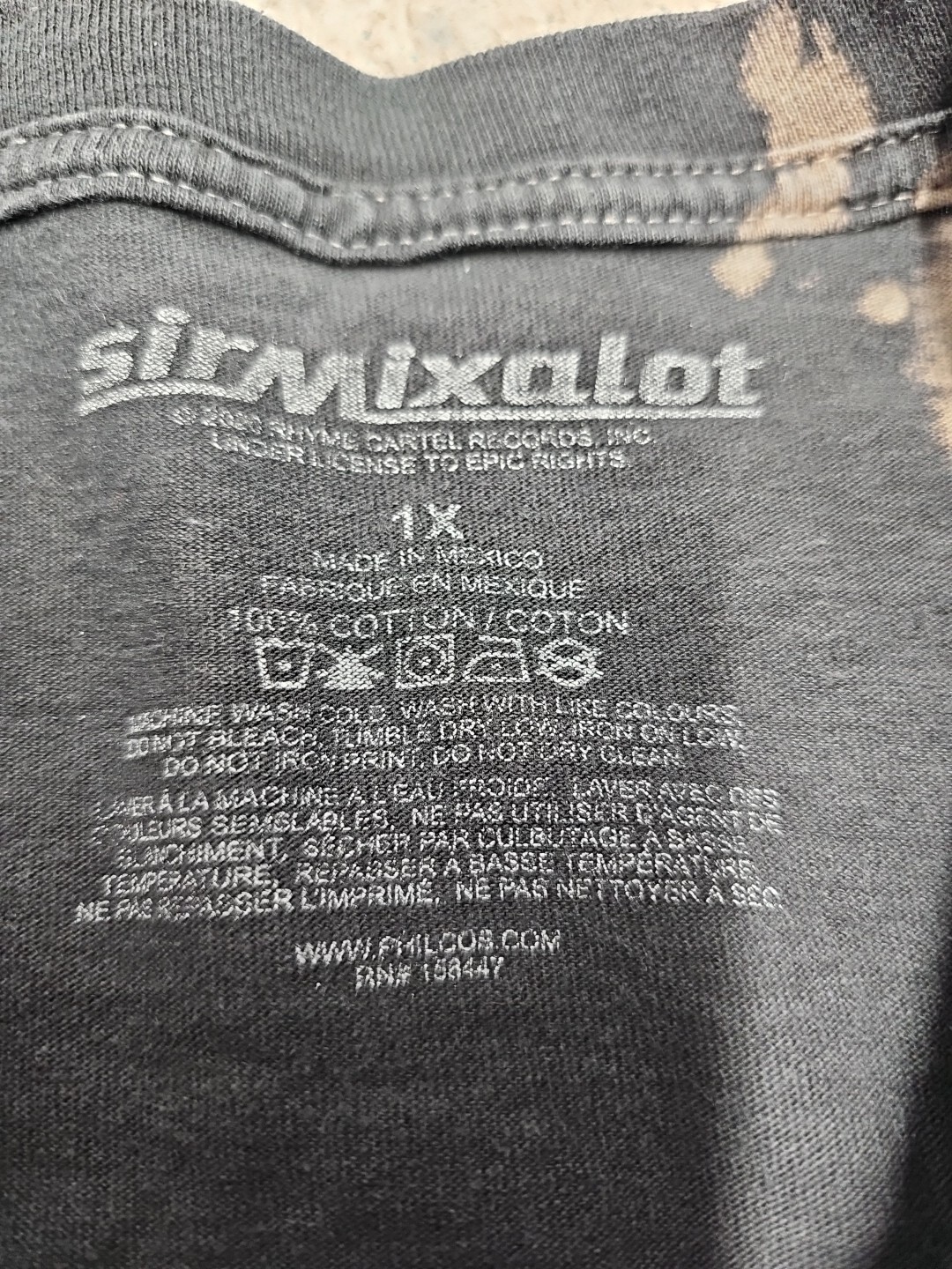 Sir Mix A Lot Baby Got Back Tie Dye Tshirt Size XL