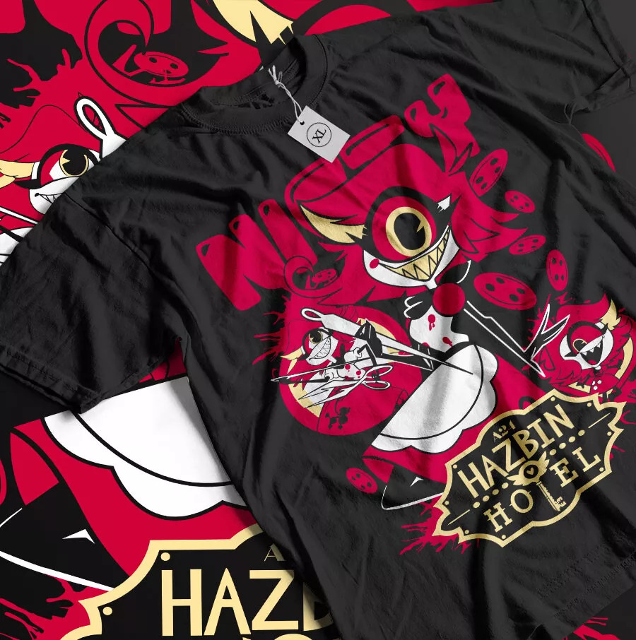 Nifty Hazbin Hotel Shirt, Hazbin Hotel Fan Shirt, Hazbin Hotel Movie Black Shirt
