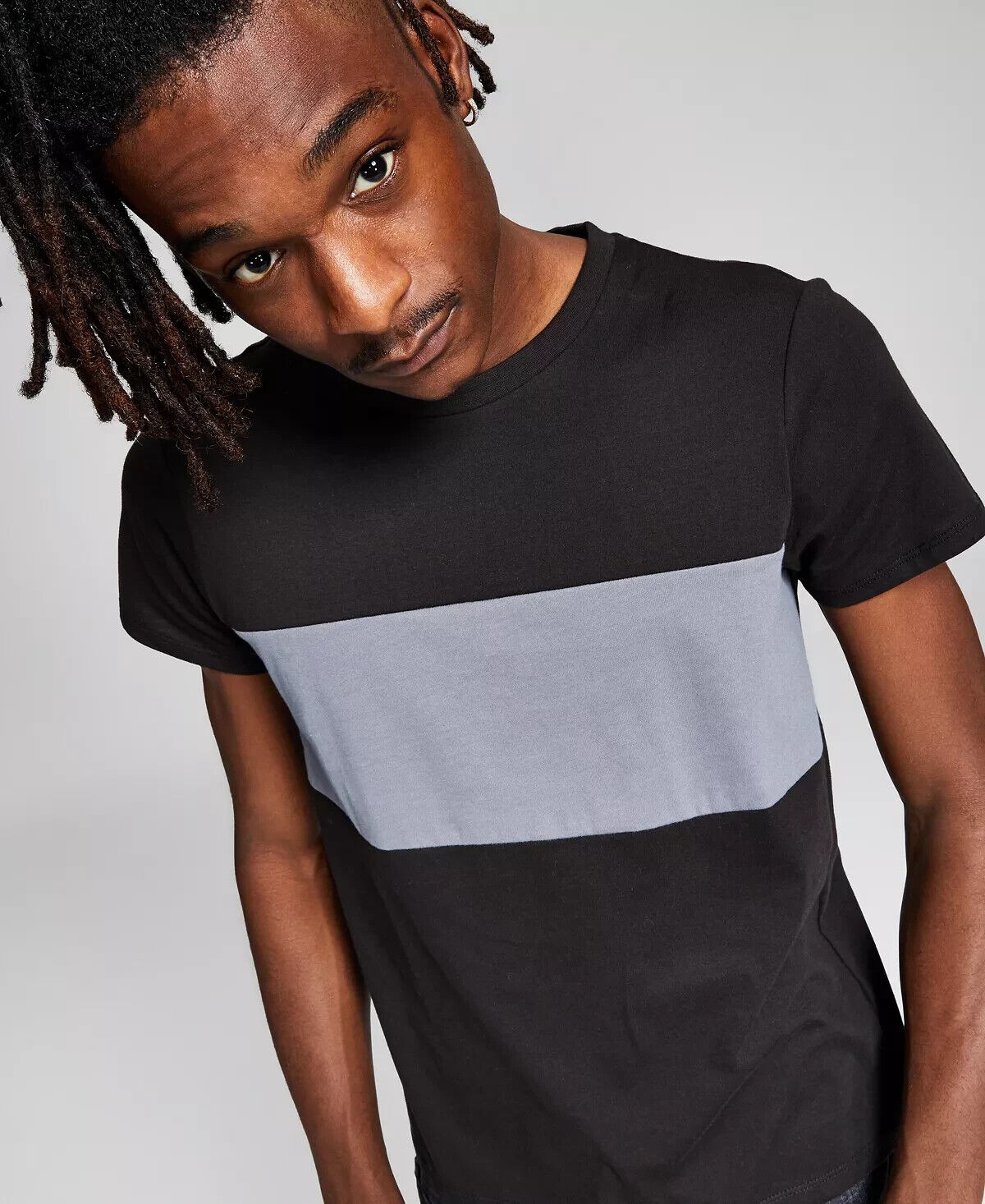 And Now This Men&rsquo;s Bold Stripe T-Shirt in Black-2XL