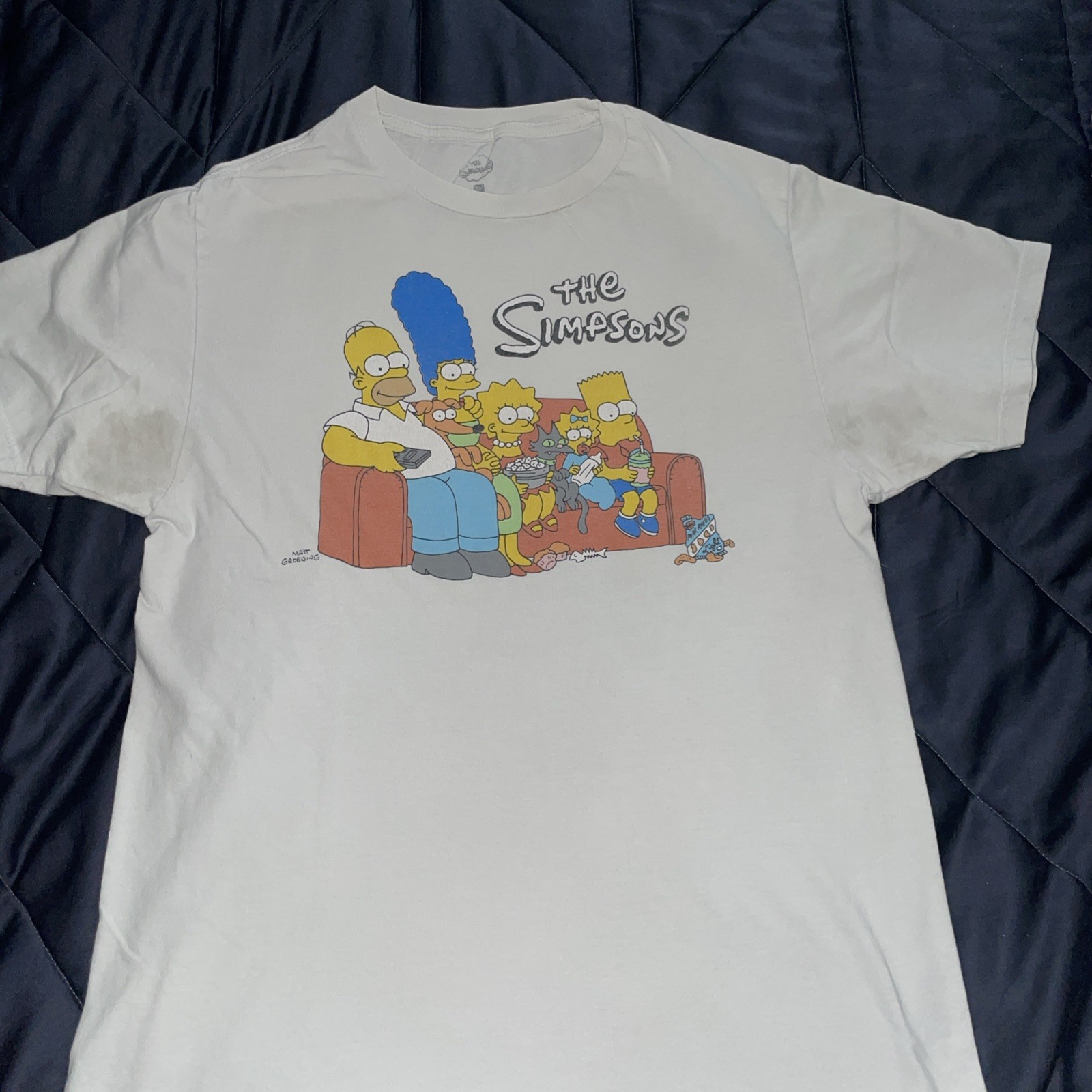 The Simpsons Family Graphic T-Shirt Sz M