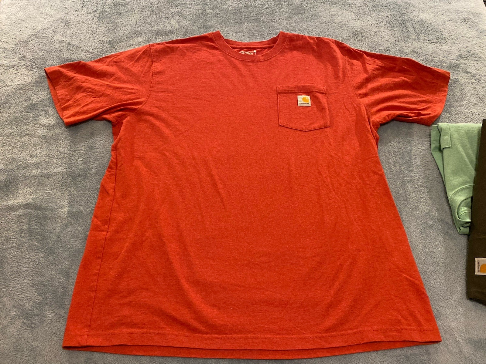 Lot of 4 Carhartt Men&rsquo;s XL Tall Loose Fit Pocket T-Shirts, Men’s Work Wear