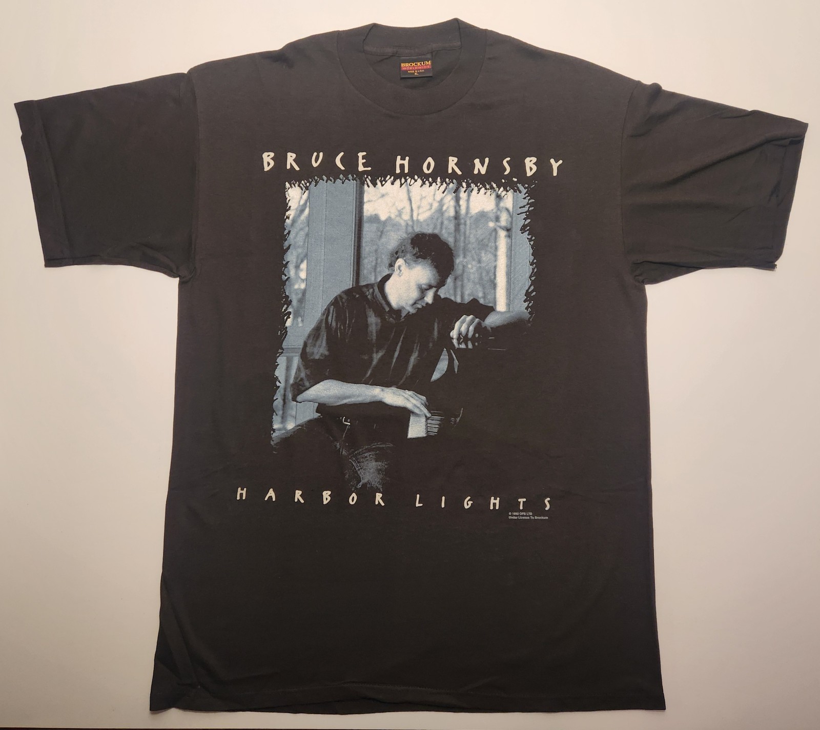 Vtg 1993 Bruce Hornsby Concert T Shirt XL Brockum Tag Nice Cond. As Pictured
