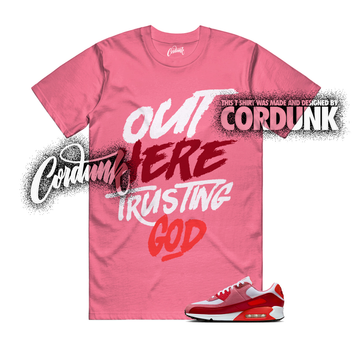 Air Max 90 Peony Light Crimson Team White Valentines Day 2026 T Shirt Match TG