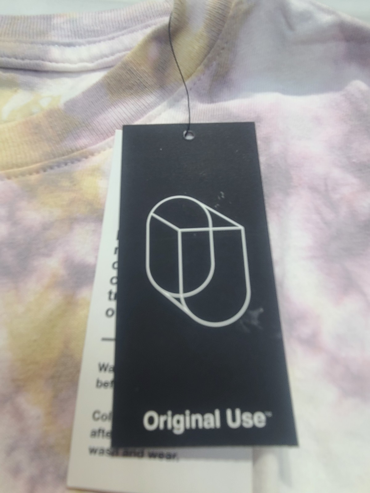 Men&rsquo;s Short Sleeve T-Shirt – Original Use White/Tie-Dye Size Small
