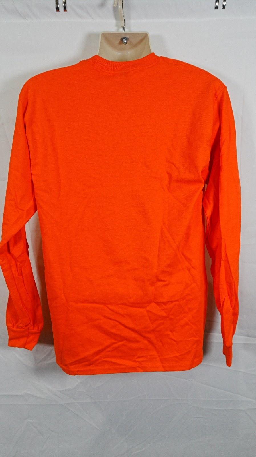 Gildan Adult Ultra Cotton Long Sleeve T-Shirt G2400 5-Pack Orange Medium