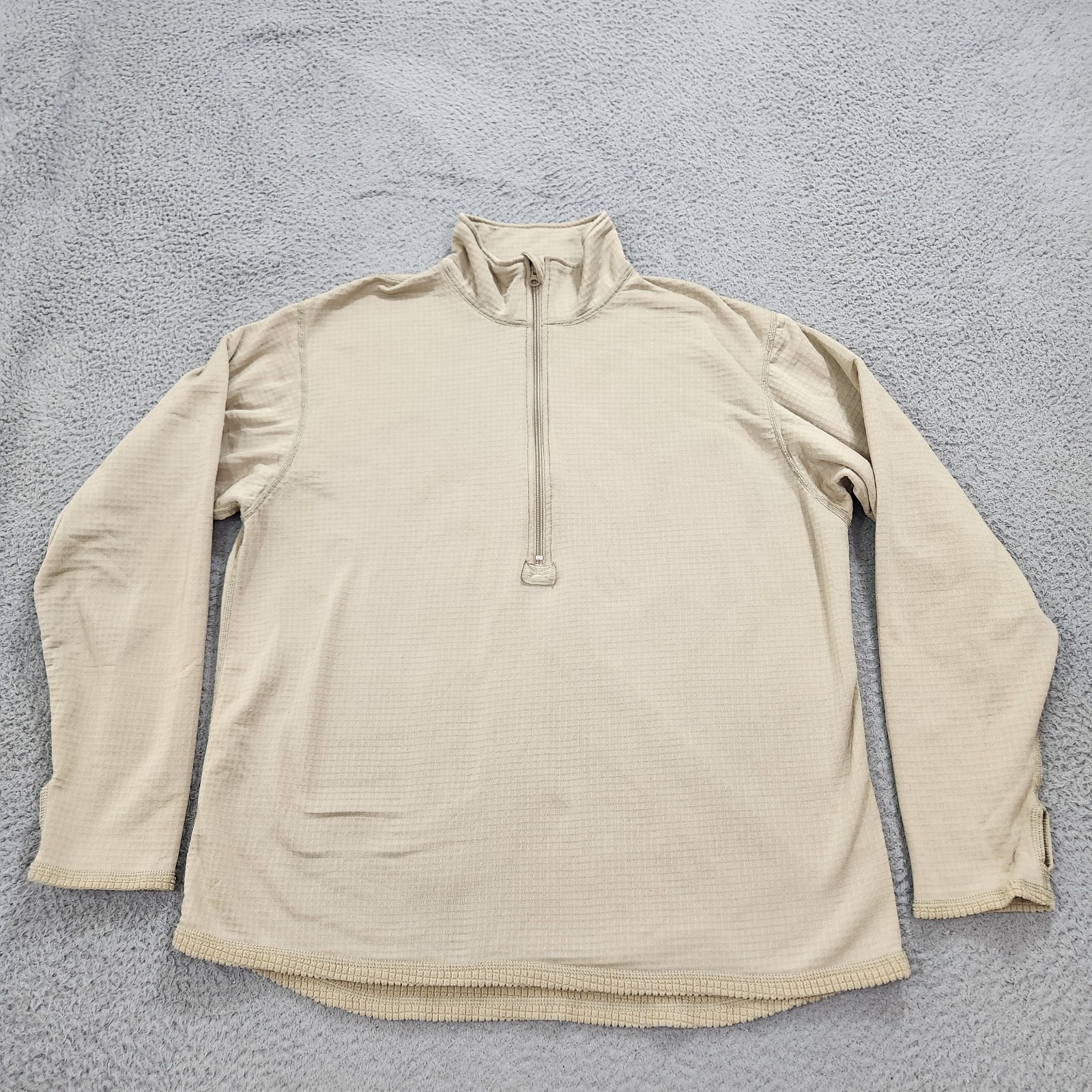 Shirt Mid Weight Cold Weather Gen III Mens Extra Large Beige Inside Grid Fleece