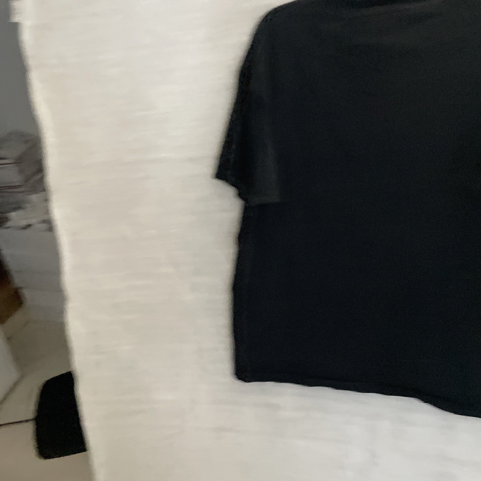 Mickey & Co. Mens Henley T Shirt Black Embroidered XL Cotton Short Sleeve VTG