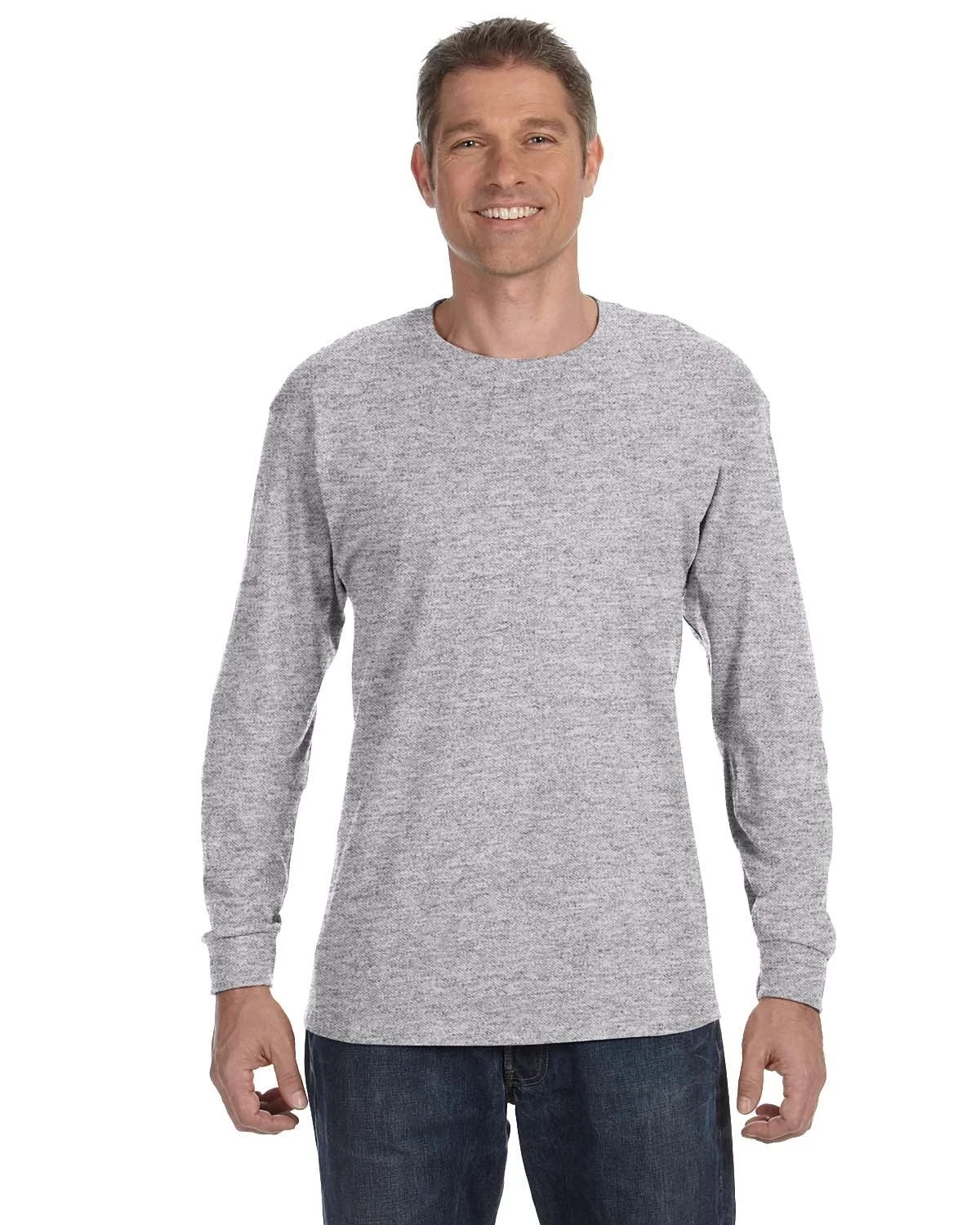 Gildan G540 Men&rsquo;s Heavy Cotton Preshrunk T Shirt Long Sleeve Crew Neck T-Shirt