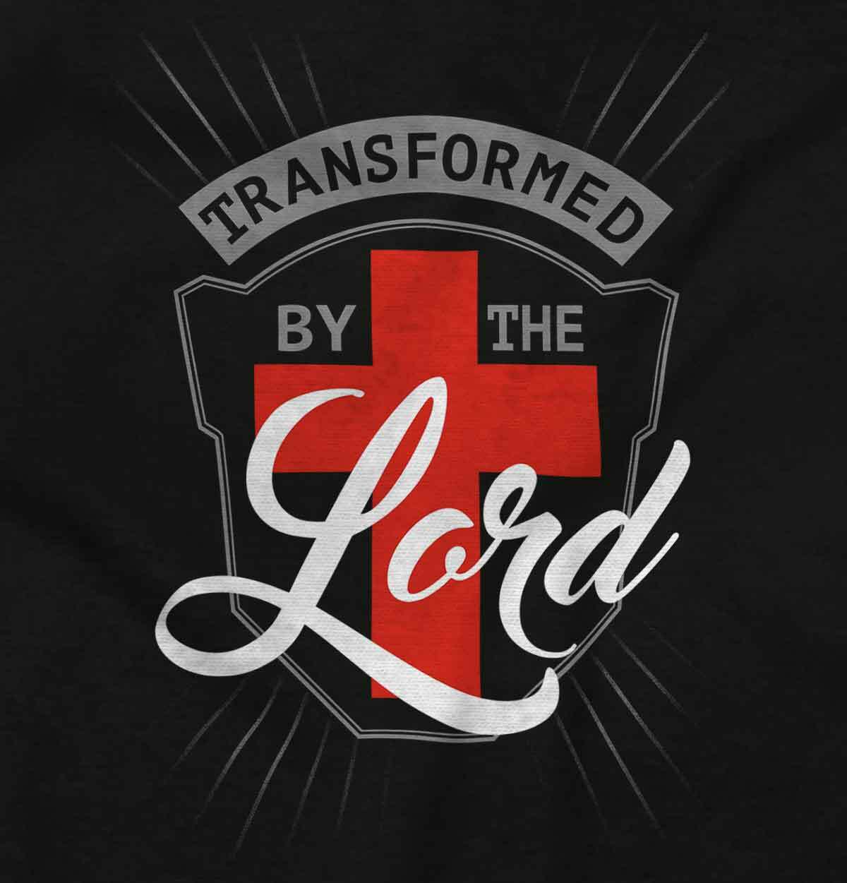 Transformed By The Lord Christian Jesus God Adult Short Sleeve Crewneck Tee