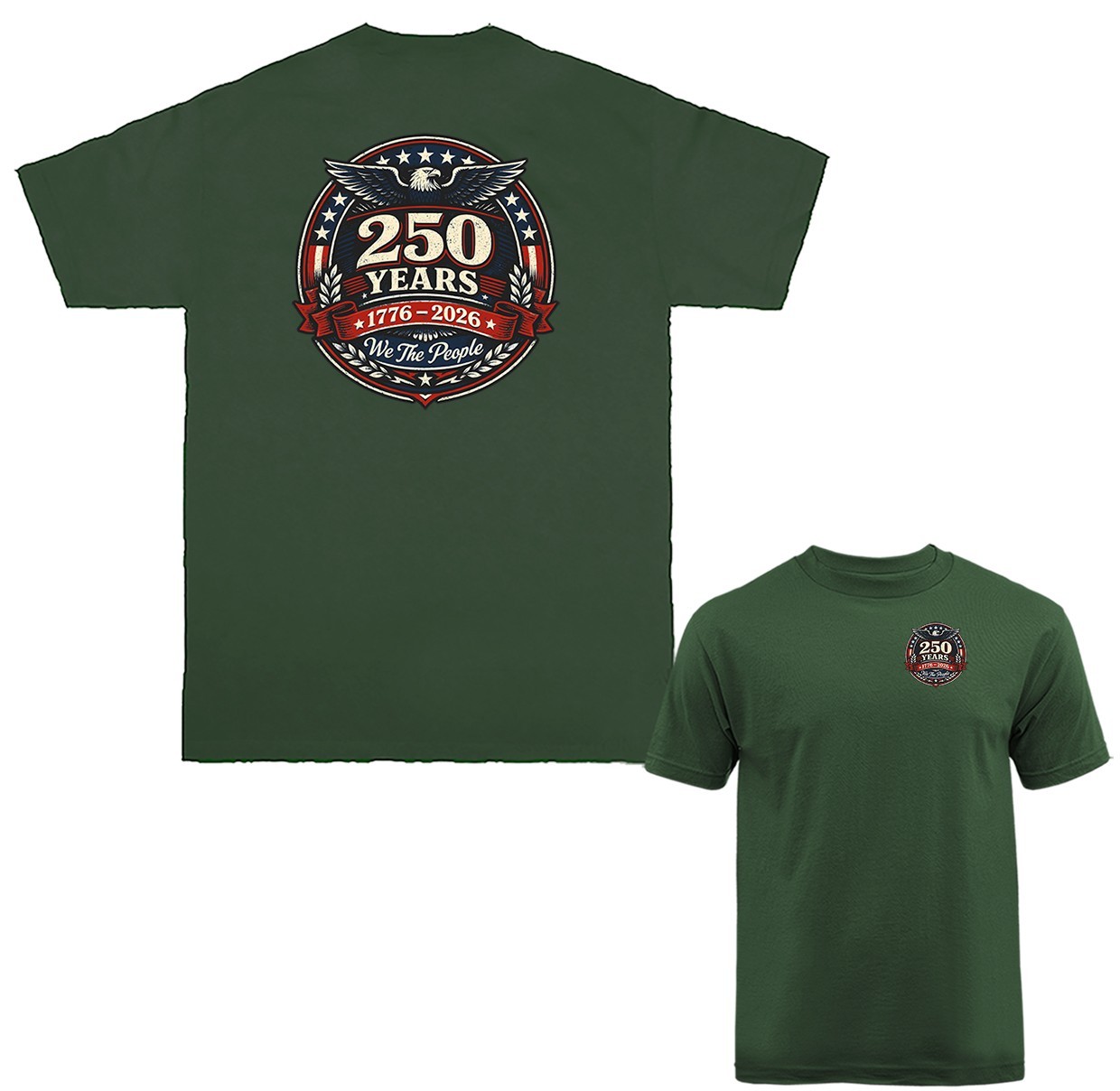 250 Years of American Independence Day US Flag 4th of July Patriotic T-shirt