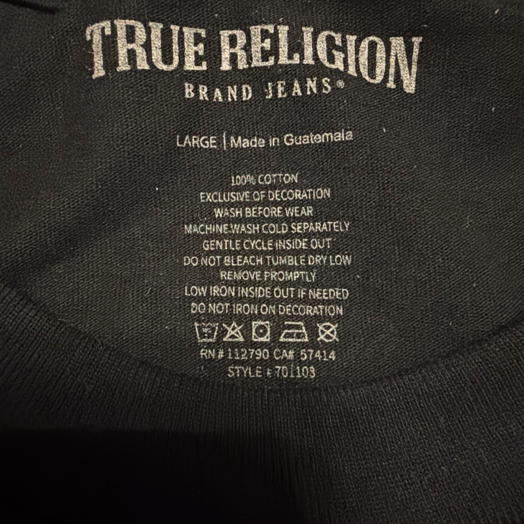 True Religion Men’s Large shirt Brand New