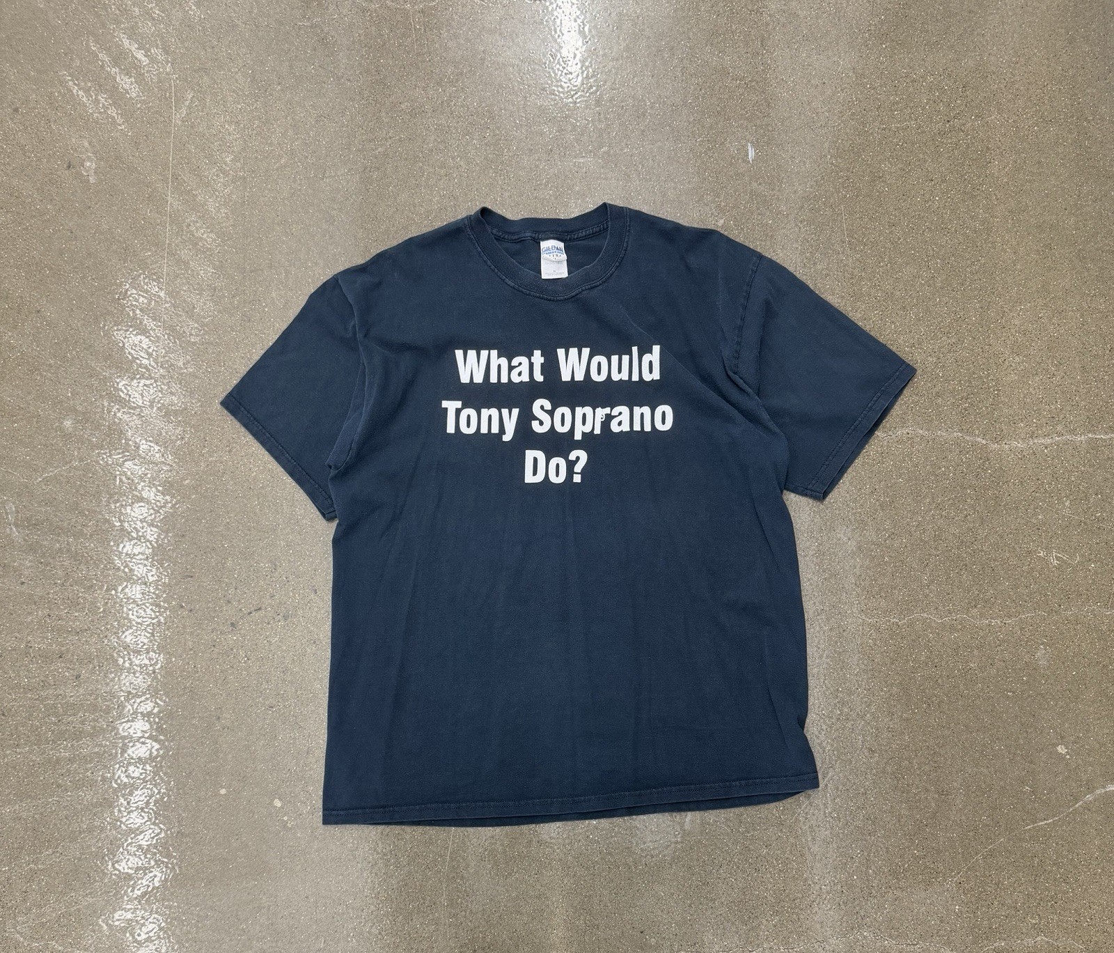 Vintage 2002 The Sopranos What Would Tony Soprano Do? Shirt XL Black Rare