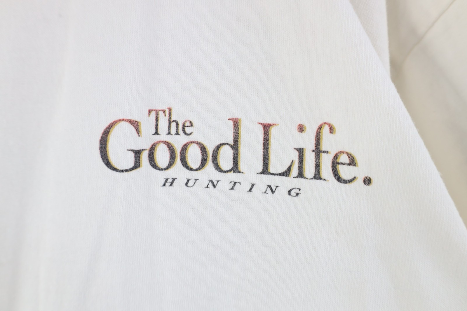 Vintage 90s Streetwear Mens XL The Good Life Hunting Nature Deer Buck T-Shirt