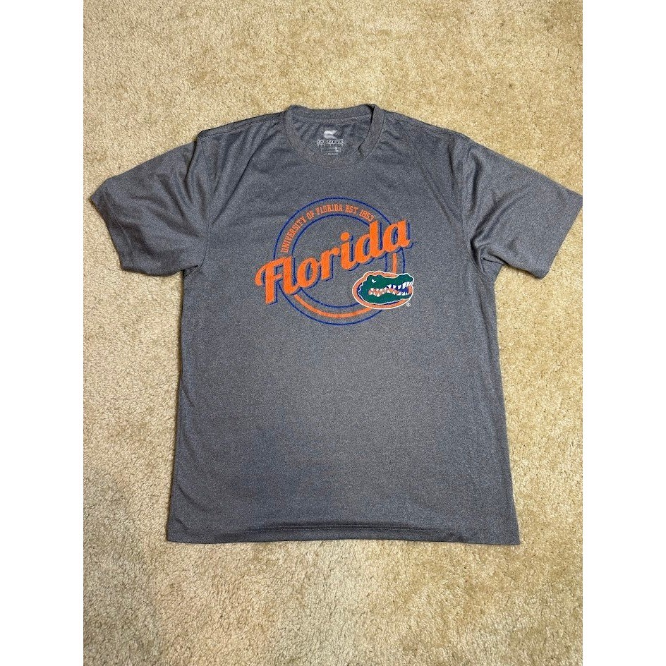 Colosseum Florida Gators Mens Large Charcoal Grey Performance Graphic T-Shirt