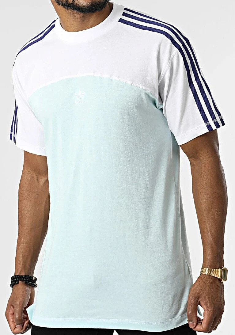 adidas Originals Men&rsquo;s Blocked 3-Stripes Tee Casual Short Sleeves T-Shirt