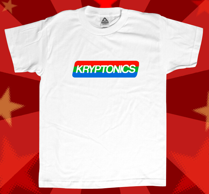 KRYPTONICS RECTANGULAR LOGO T-Shirt VINTAGE OLD SCHOOL SKATEBOARD SIZES M-3X