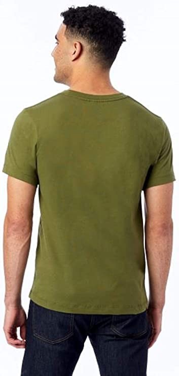 01070C Hanes Alternative Cool Blank Short Sleeve Go-To Tee Army L