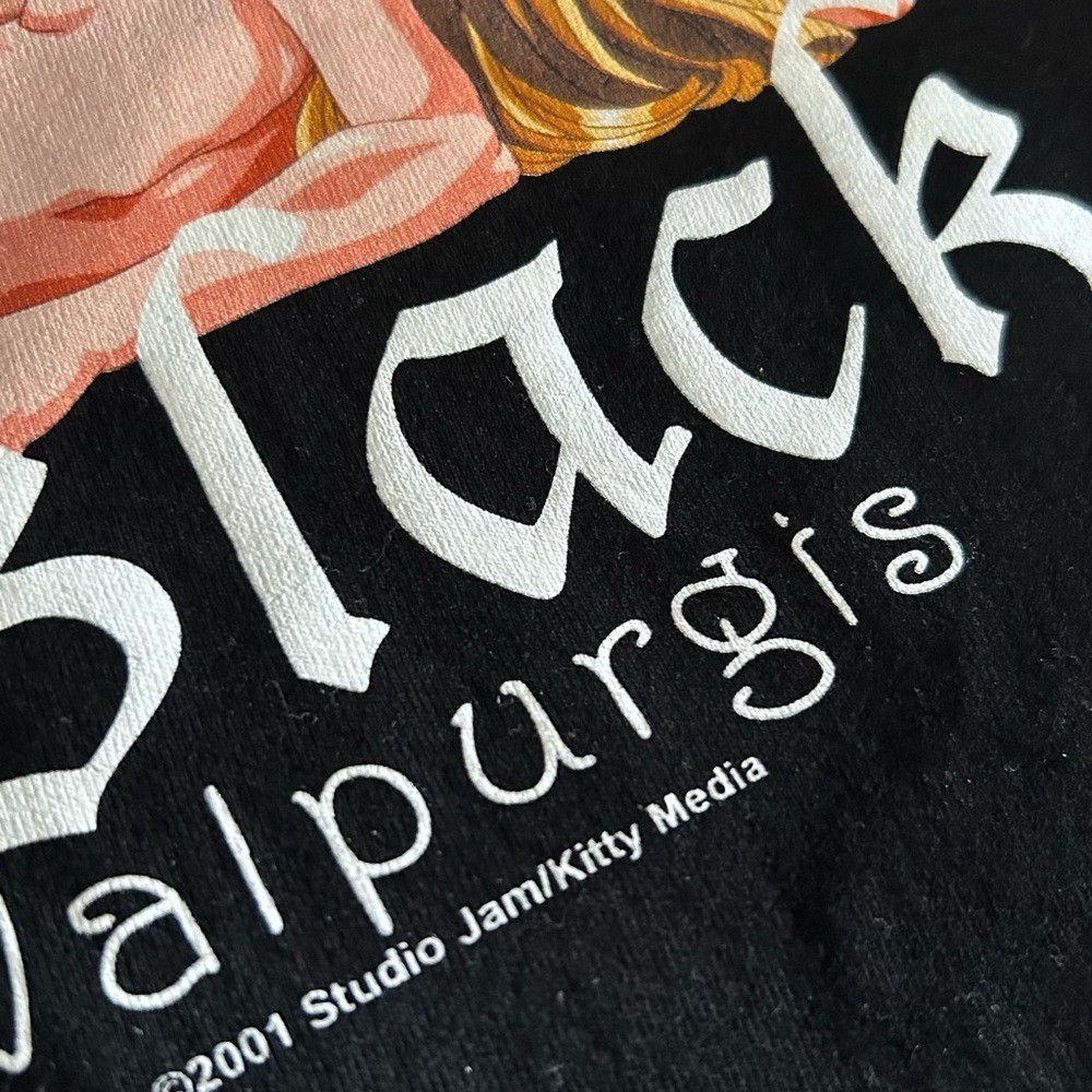 Vintage Bible Black Shirt Mens Medium Black 2001 Y2K Anime Rare Nude Adult 2000s