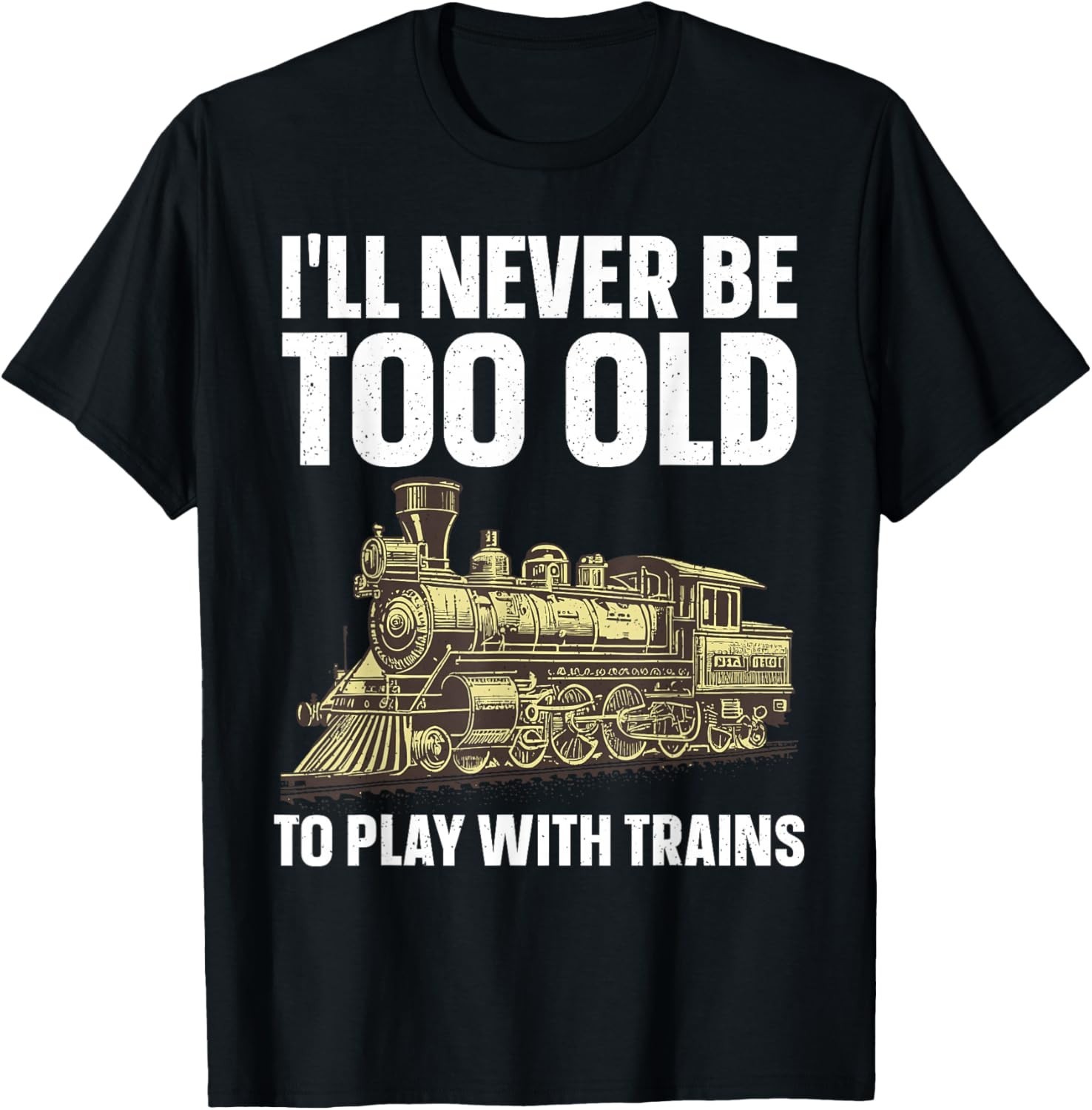 Funny Train Art for Men Women Railroad Model Train Lover Gift Unisex T-Shirt