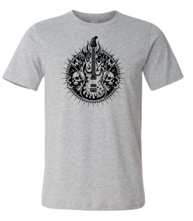Guitar Flame Tee – Choose Your Size & Color!