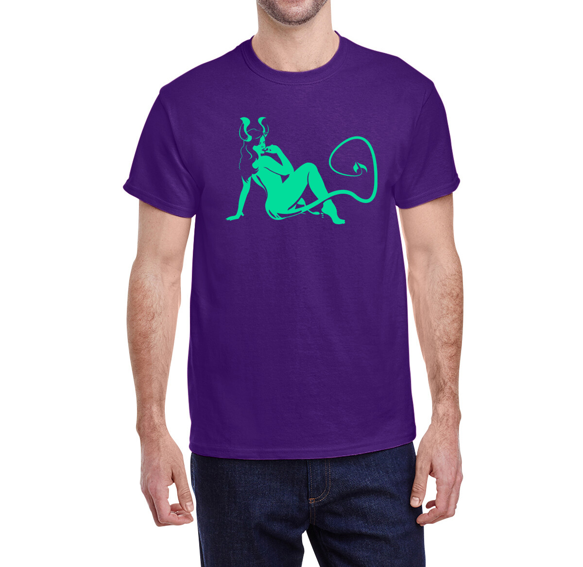 DEVIL GIRL Unisex T-Shirt Multi Colors S-XL FREE S&H! Kyle Millar art Pin-Up