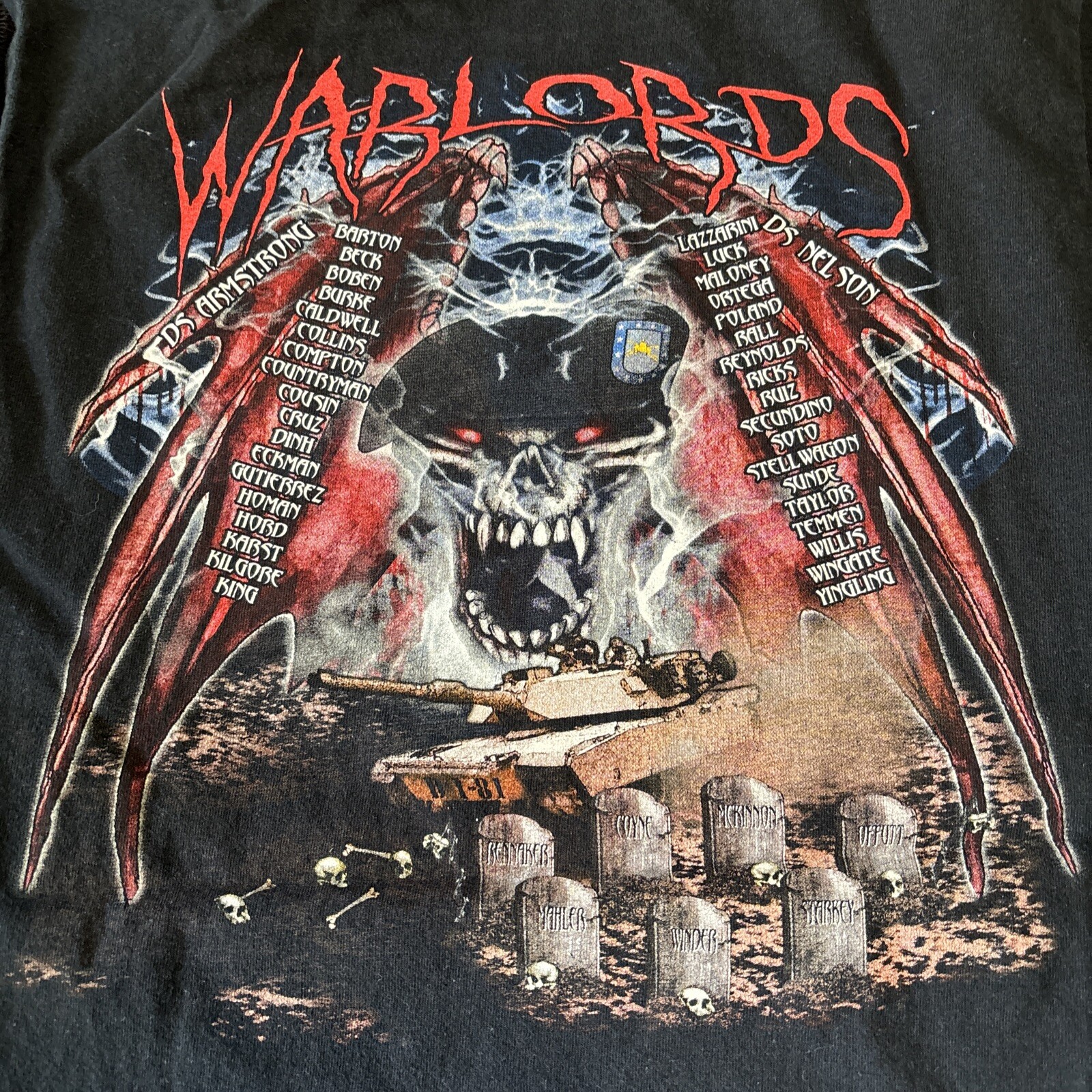 Vintage Delta 1/81 Armor Warlords Sleeveless Shirt Large