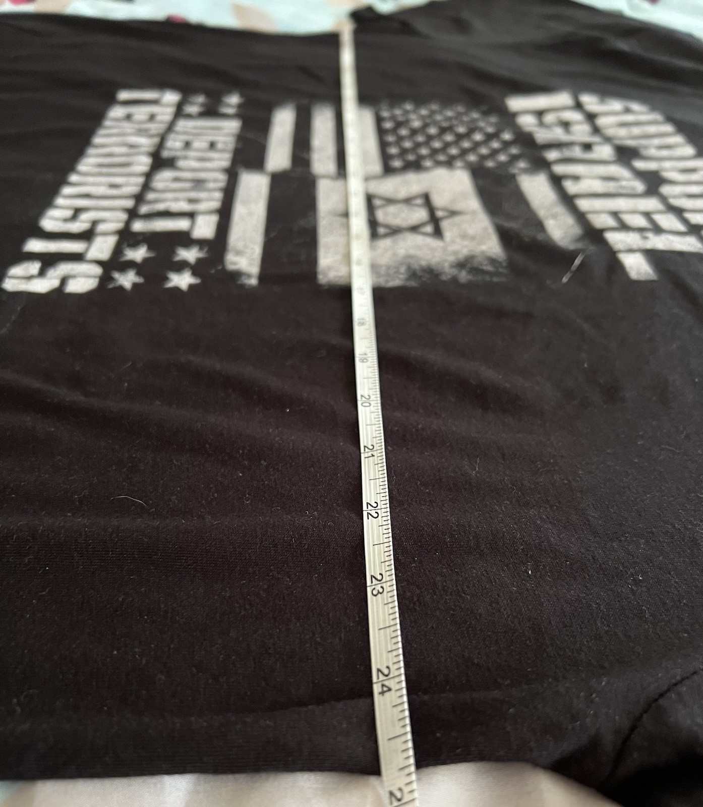 I Love My Freedom Unisex Black Support Israel T-shirt