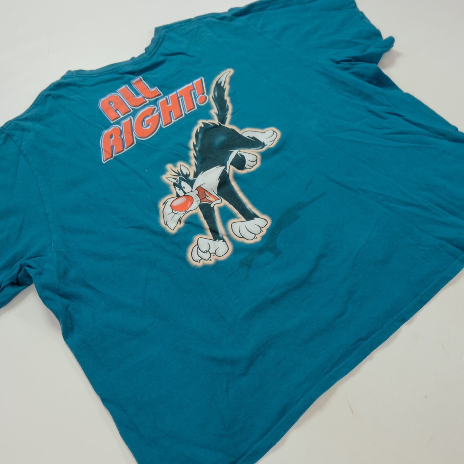 Rare Vintage Tweety Bird Stay Out Of My Way Sylvester Looney Tunes T Shirt 90s