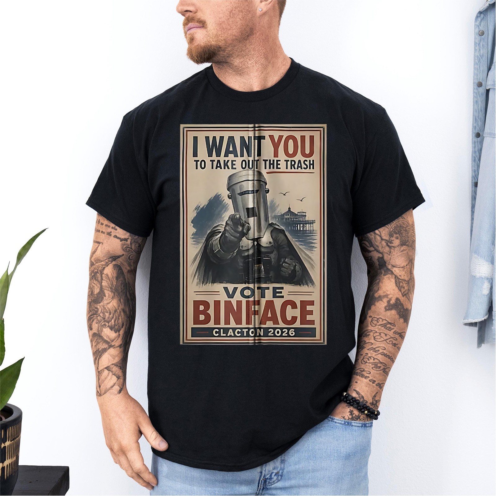 Retro I Want You To Take Out The Trash Vote Binface 2026 Count Binface T-Shirt