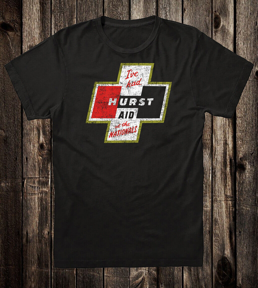 Hot Rod Tee T Shirt Drag Race Racing Vtg Hurst Floor Shifter Aid Nationals