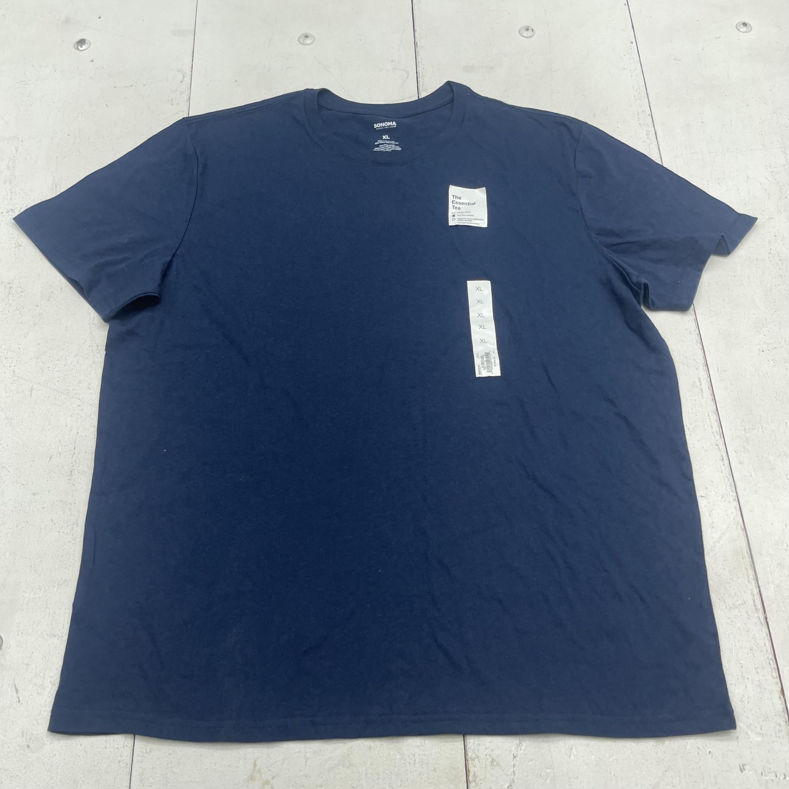 Sonoma Goods For Life Shirt Mens XL Blue Essential Crewneck Tee Tagless Casual