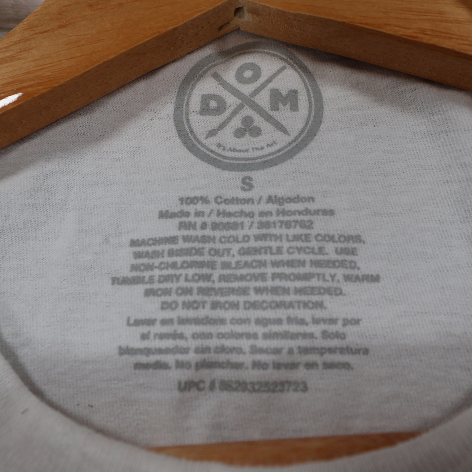 DOM T Shirt Mens Small White Excellent Blessed Rainbow Graphic Tee