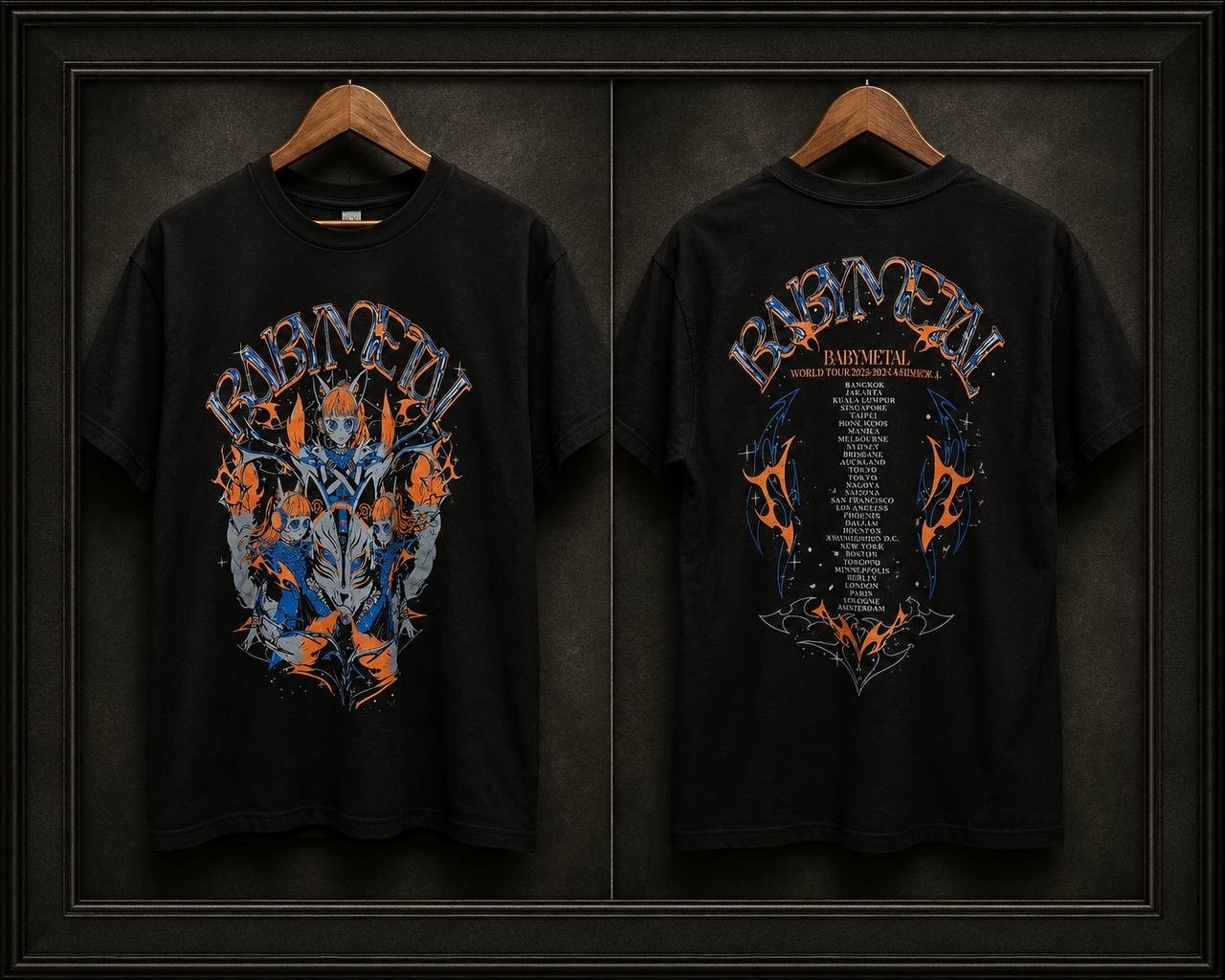 HOT Babymetal 2025-2026 North American World Tour Tee Music SIZE S-4XL