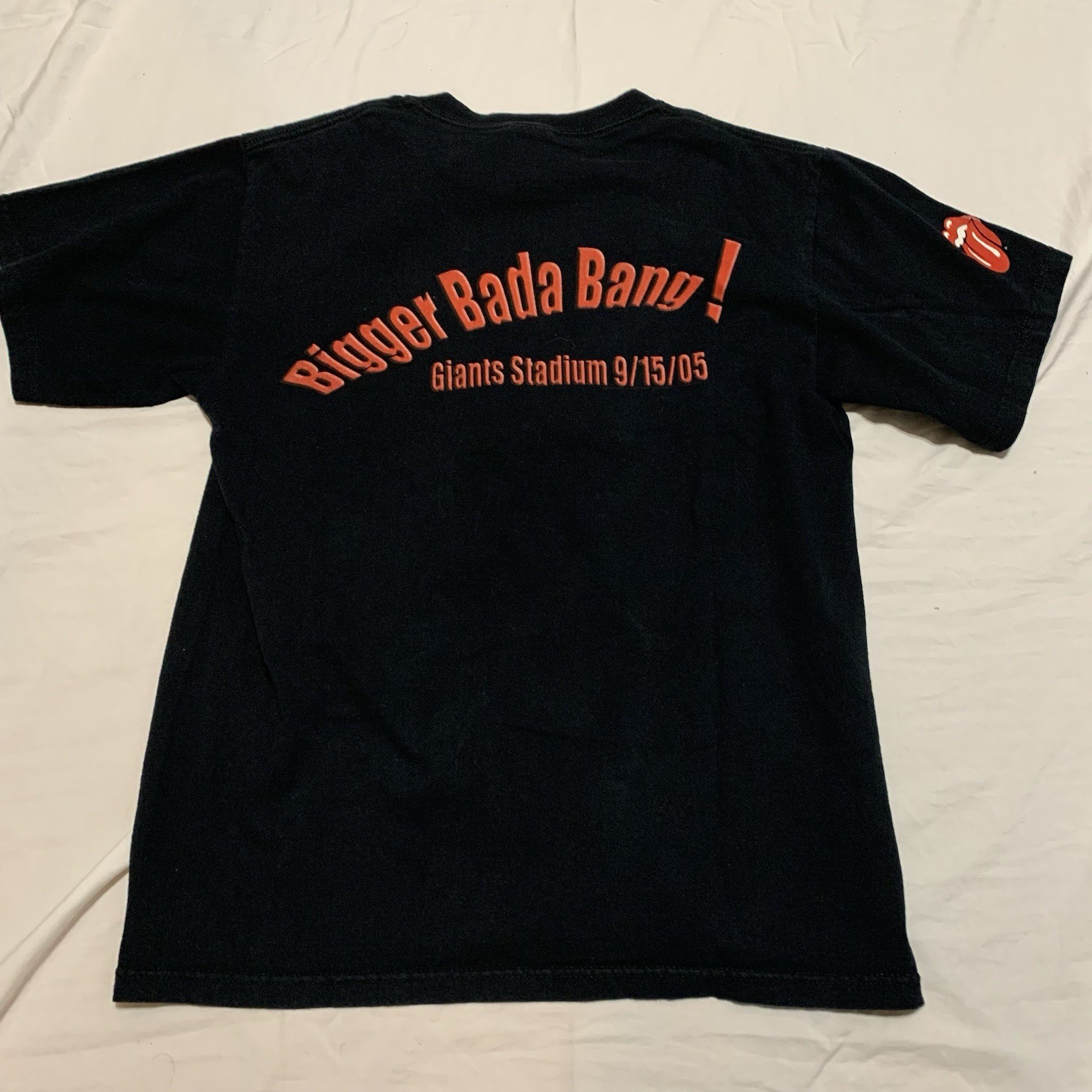 Vintage The Rolling Stones Sopranos T Shirt Black Band Concert Medium 9/15/05