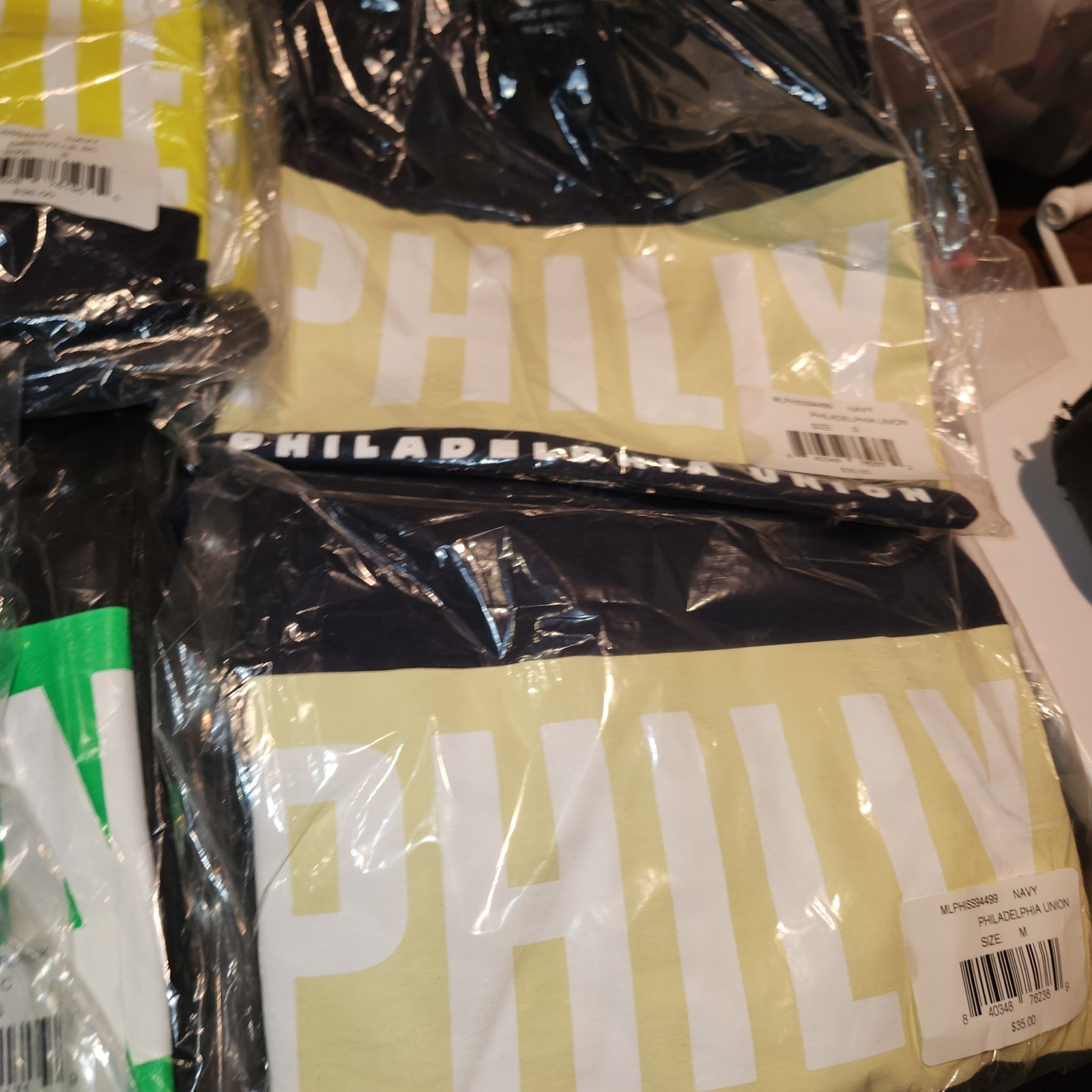 Lot of 25 NEW MLS Soccer T-Shirts, Various Sizes, Austin-Philly-Nashville