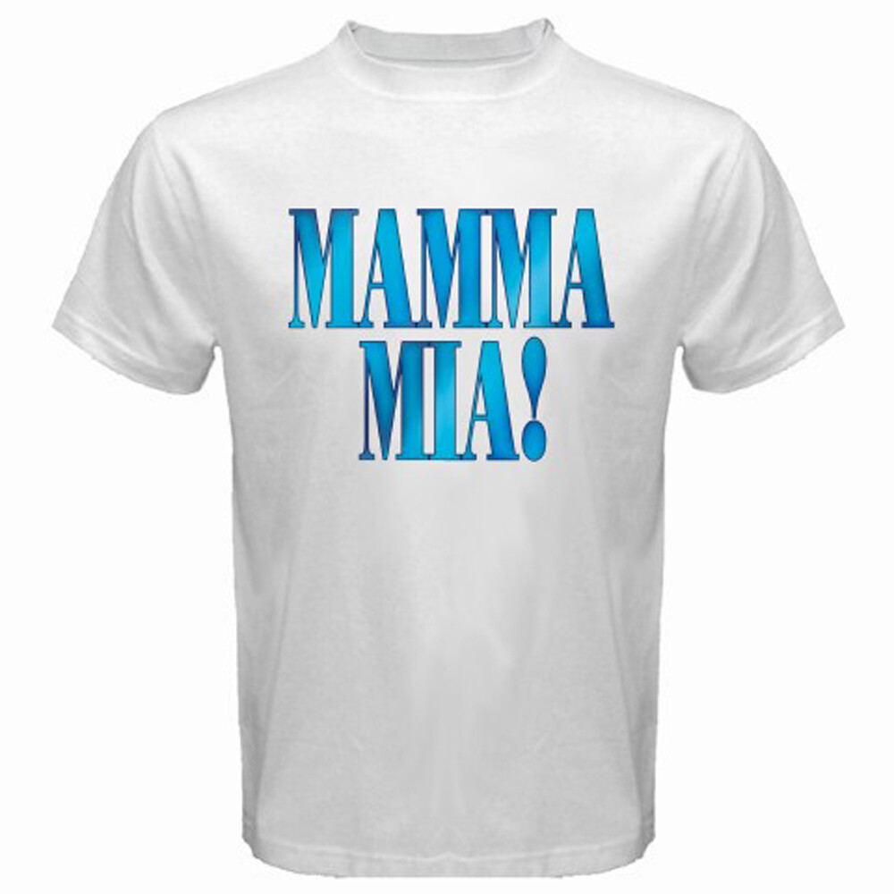 Mamma Mia Musical Men&rsquo;s White T-Shirt Size S-5XL