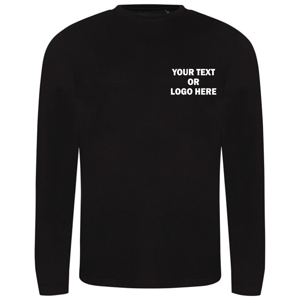Personalised Custom printed Just t&rsquo;s AWDis Triblend t Long Sleeve Casual Gym