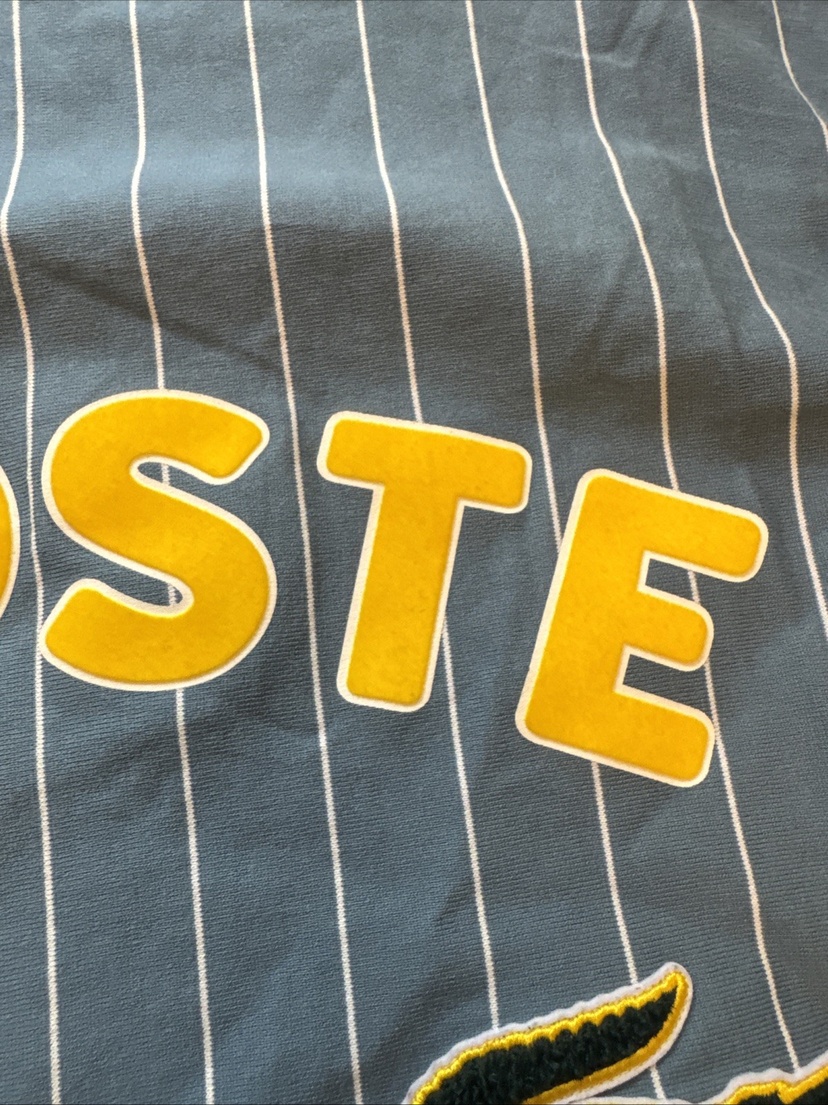 Lacoste Live men’s big logo long sleeve shirt SZ L Blue White