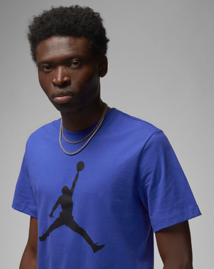 Nike Air Jordan Jumpman Logo Mens T-Shirt Blue Multi Size Casual Top Sportswear