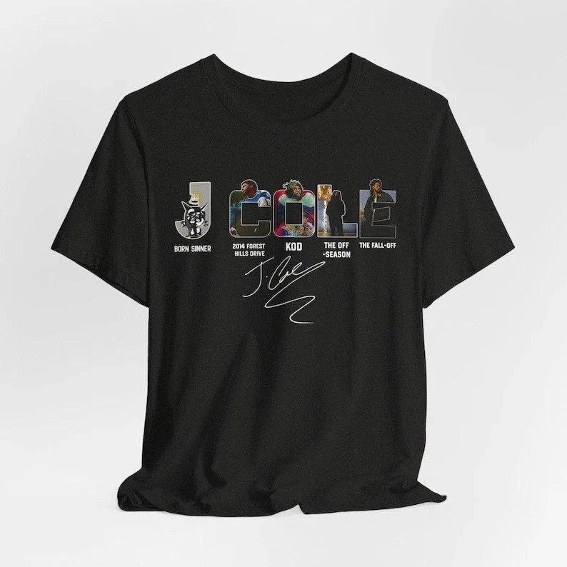 J Cole The Fall Off World Tour 2026 T-shirt