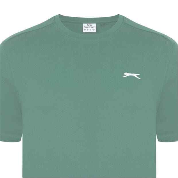 Mens Slazenger 100% Cotton Plain Crew Neck T Shirt XS S M L XL XXL 3XL 4XL BNWT