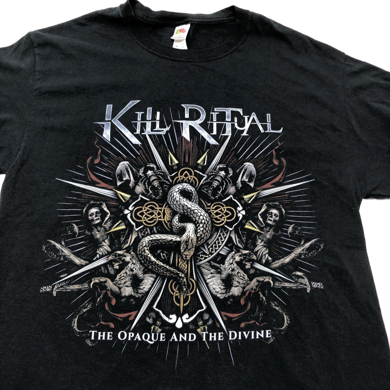 Kill Ritual The Opaque And The Devine Album Logo Medium T Shirt Thrash Band Tee
