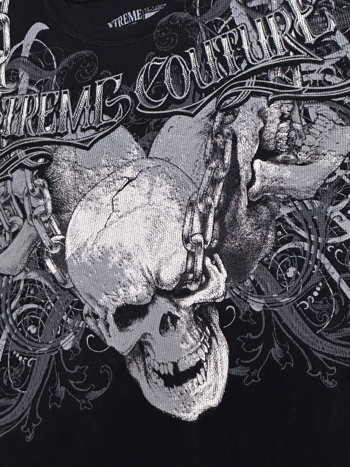 Xtreme Couture by Affliction Men&rsquo;s Thermal Shirt WHIPLASH Skull