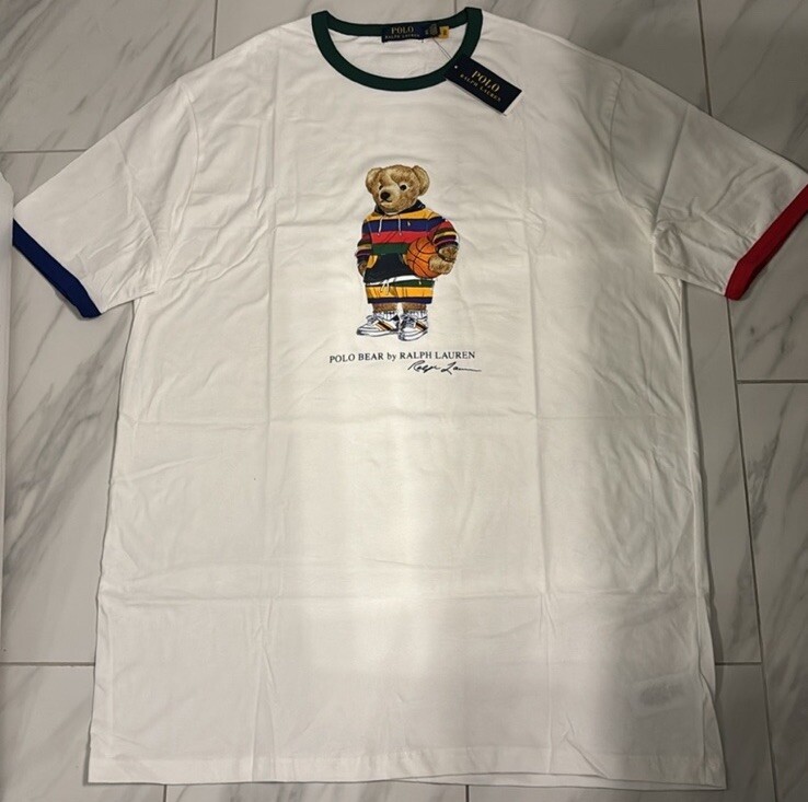 Polo Ralph Lauren Big and Tall Men&rsquo;s Polo Bear T-Shirt White New