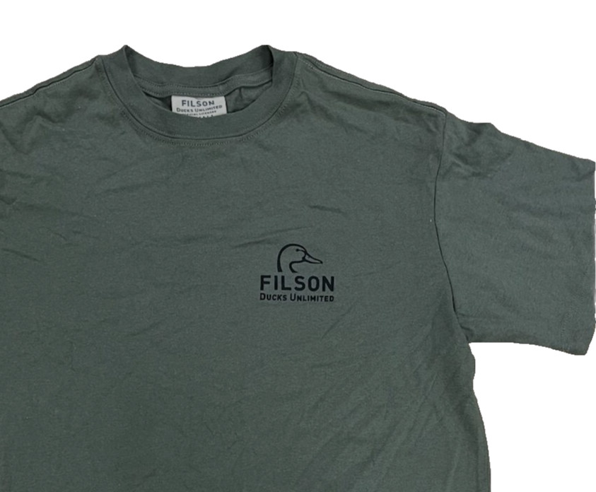 Filson x Ducks Unlimited Ranger T-Shirt Service Green Olive Mens L NWT
