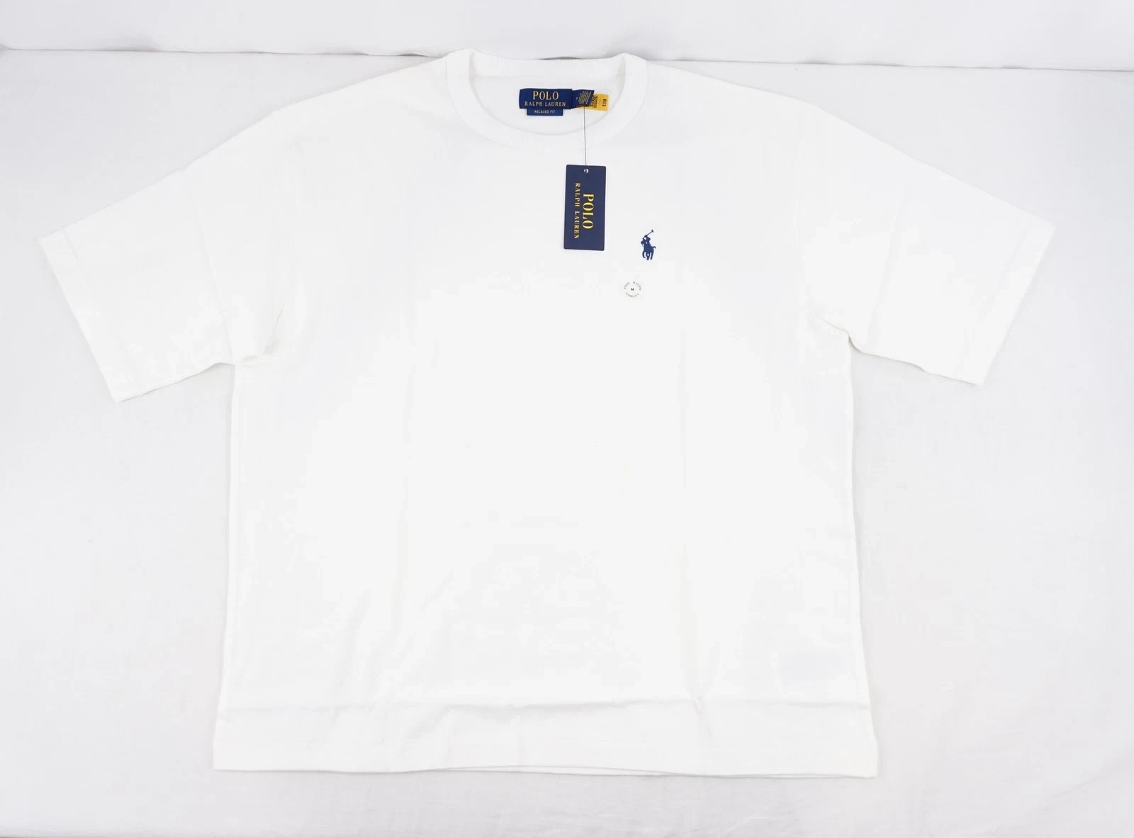 Polo Ralph Lauren Relaxed Fit Jersey Crewneck T-Shirt White Men&rsquo;s Size M Tee NWT